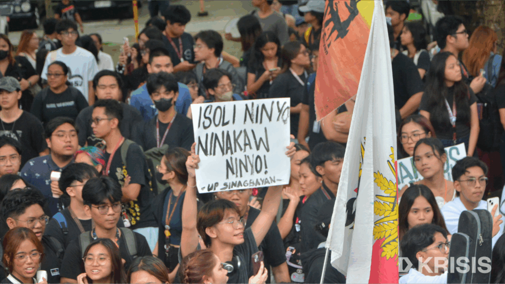 Students, groups join Black Friday protest at UP Diliman, Sept. 12